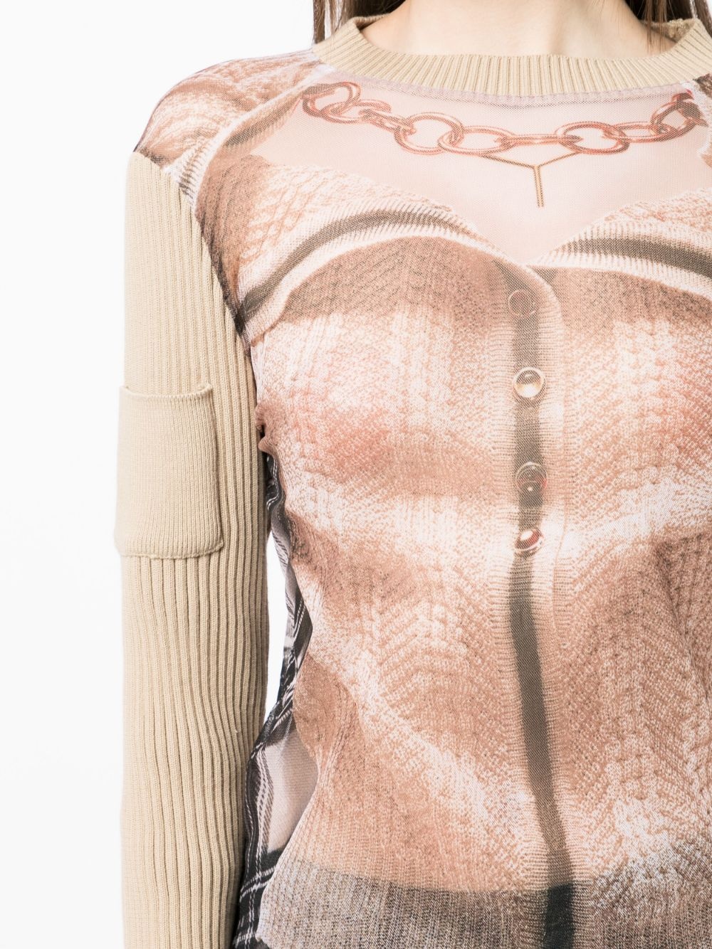 x Jean Paul Gaultier Trompe L'Oeil top - 5