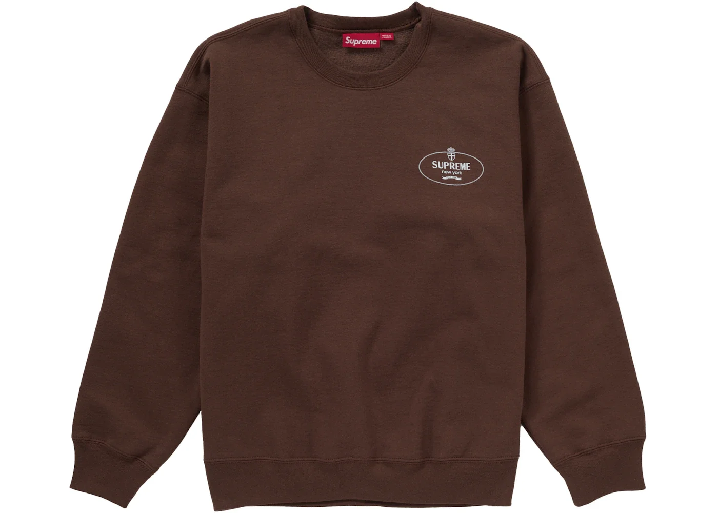 Supreme Crest Crewneck (FW24) Brown - 1