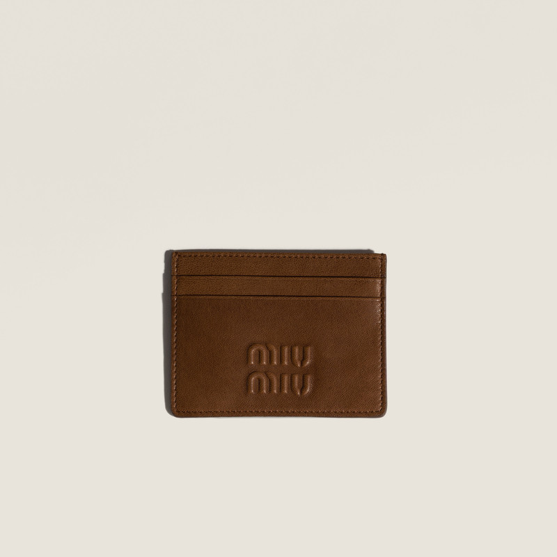 Nappa leather card holder 1