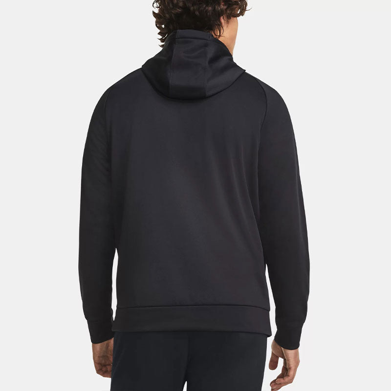 Under Armour Fleece Logo Hoodie 'Black Grey' 1379854-001 - 4