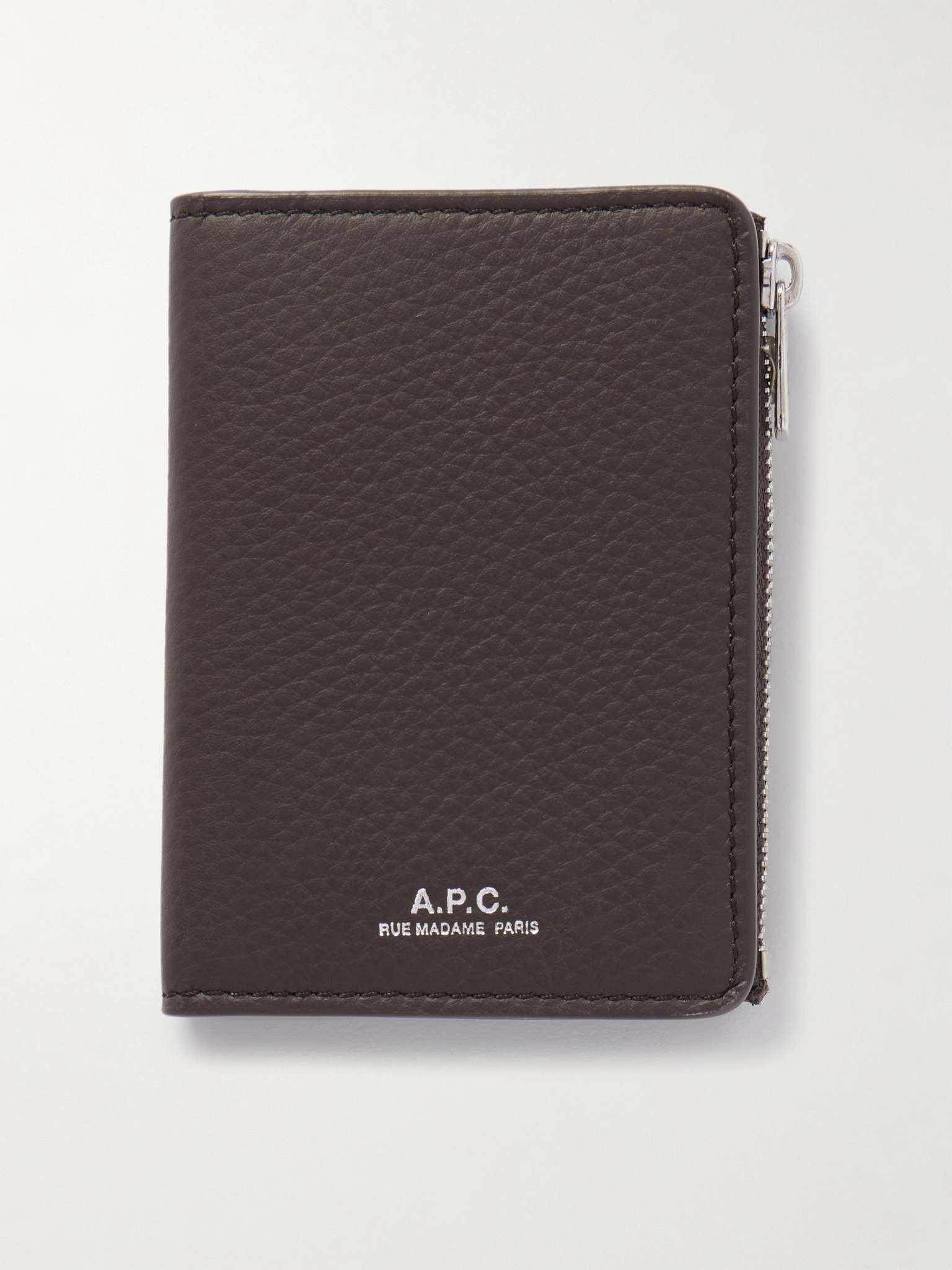 Stefan Full-Grain Leather Zipped Cardholder - 1