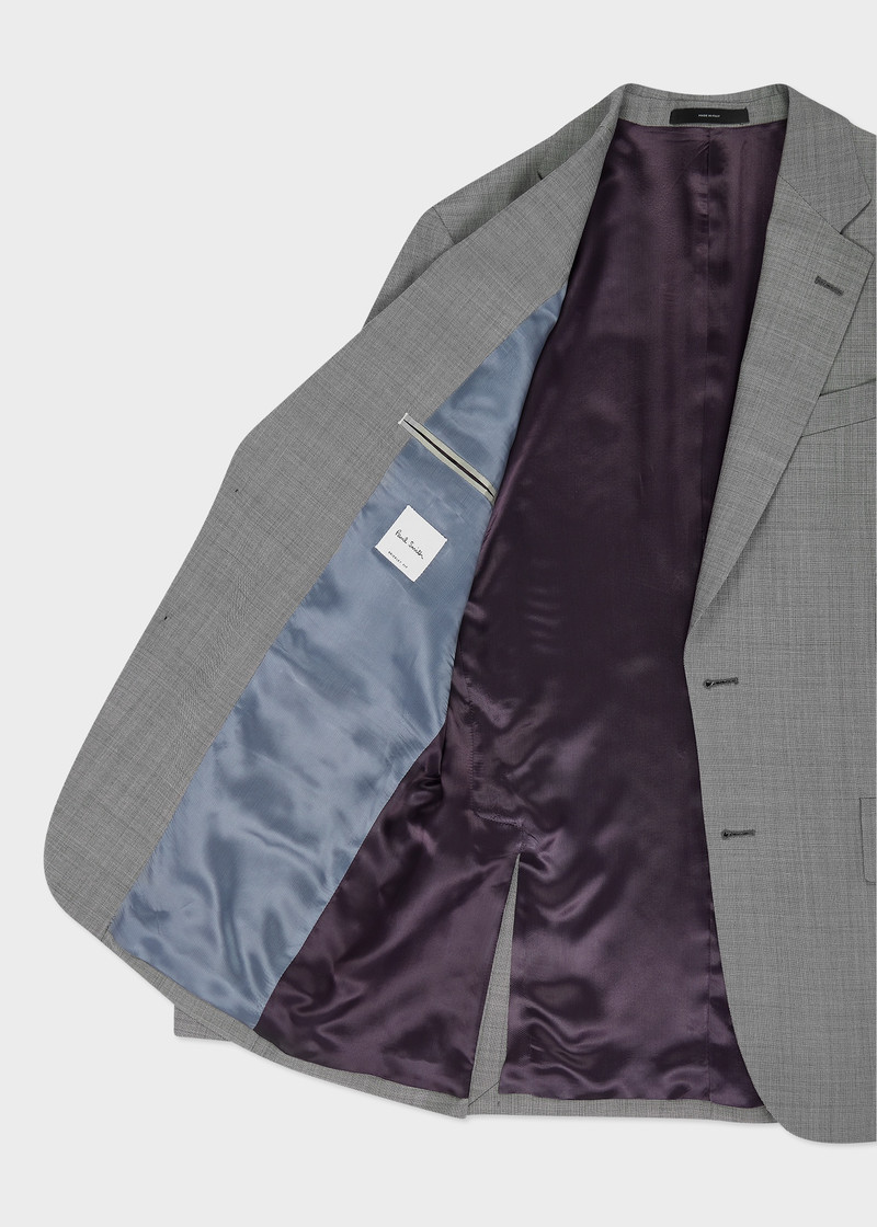The Brierley - Light Grey Sharkskin Wool Suit 3