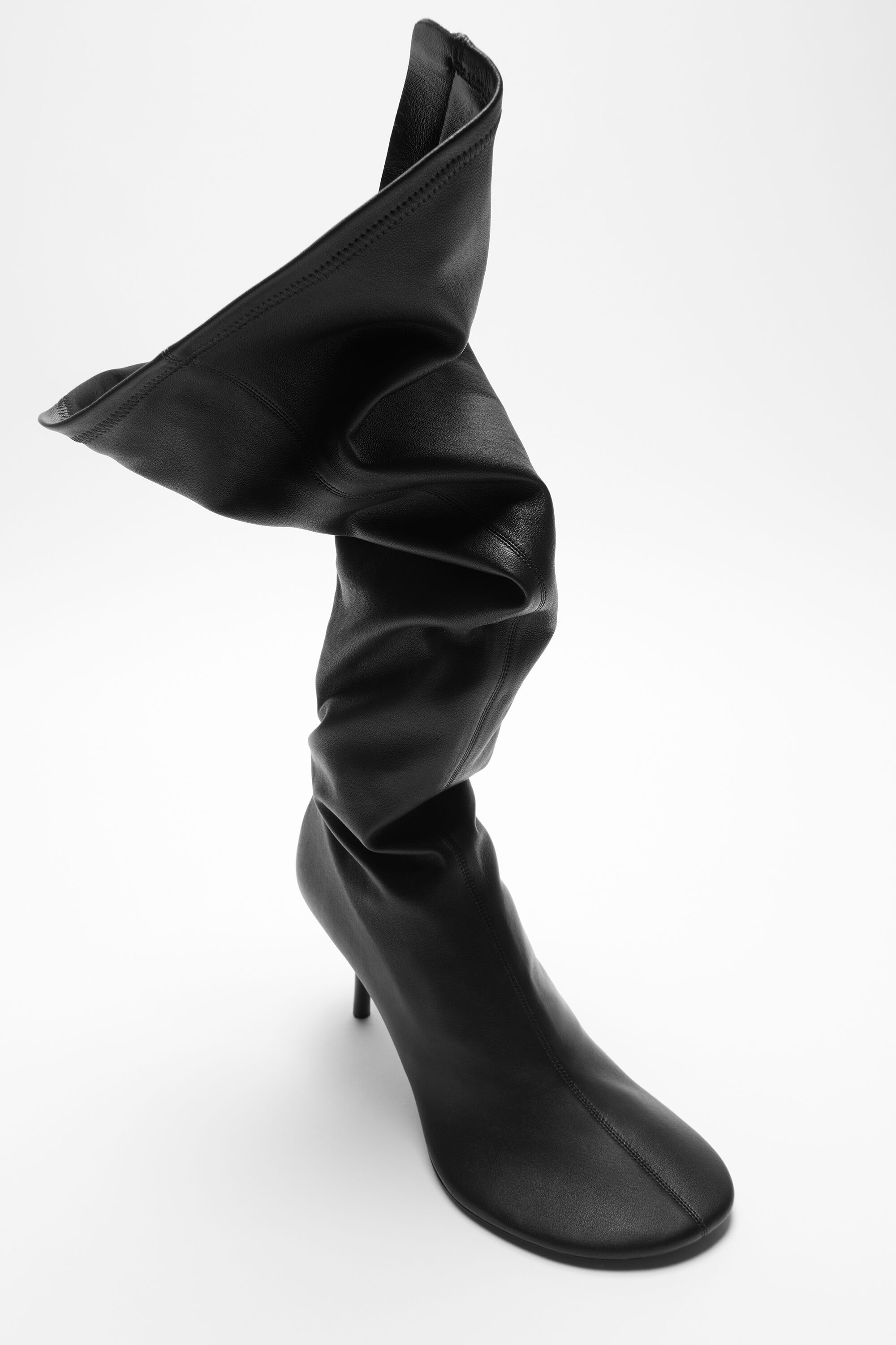 High leather boots - Black - 5