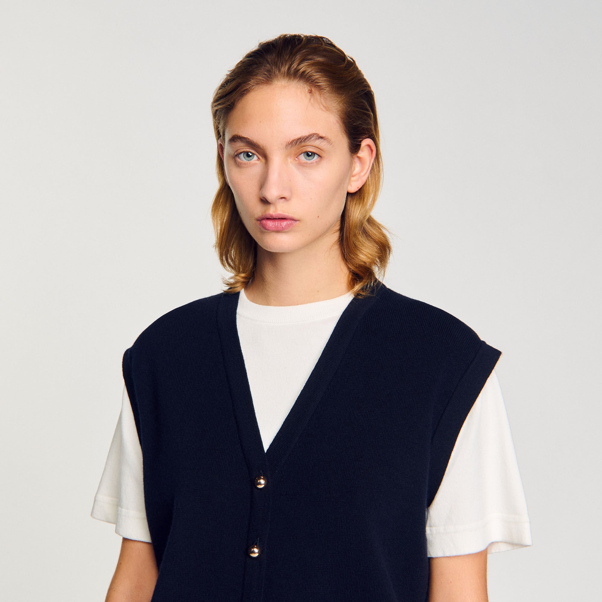 TWO-TONE WOOL AND CASHMERE SWEATER - 3
