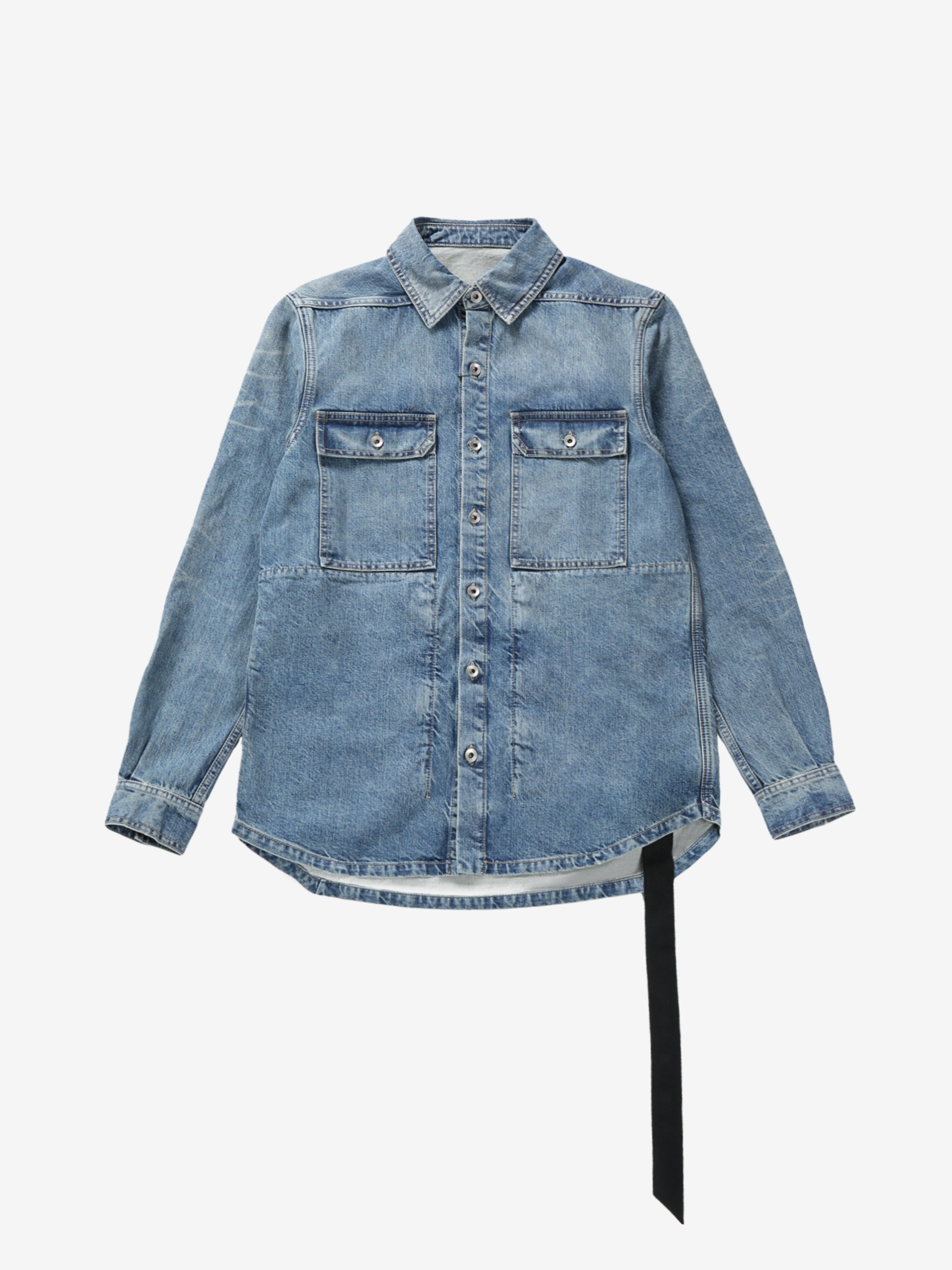 RICK OWENS DRKSHDW - Women Denim Outershirt Jacket - 4