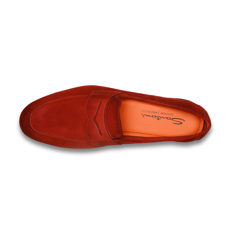 Men's red suede Carlo loafer 5
