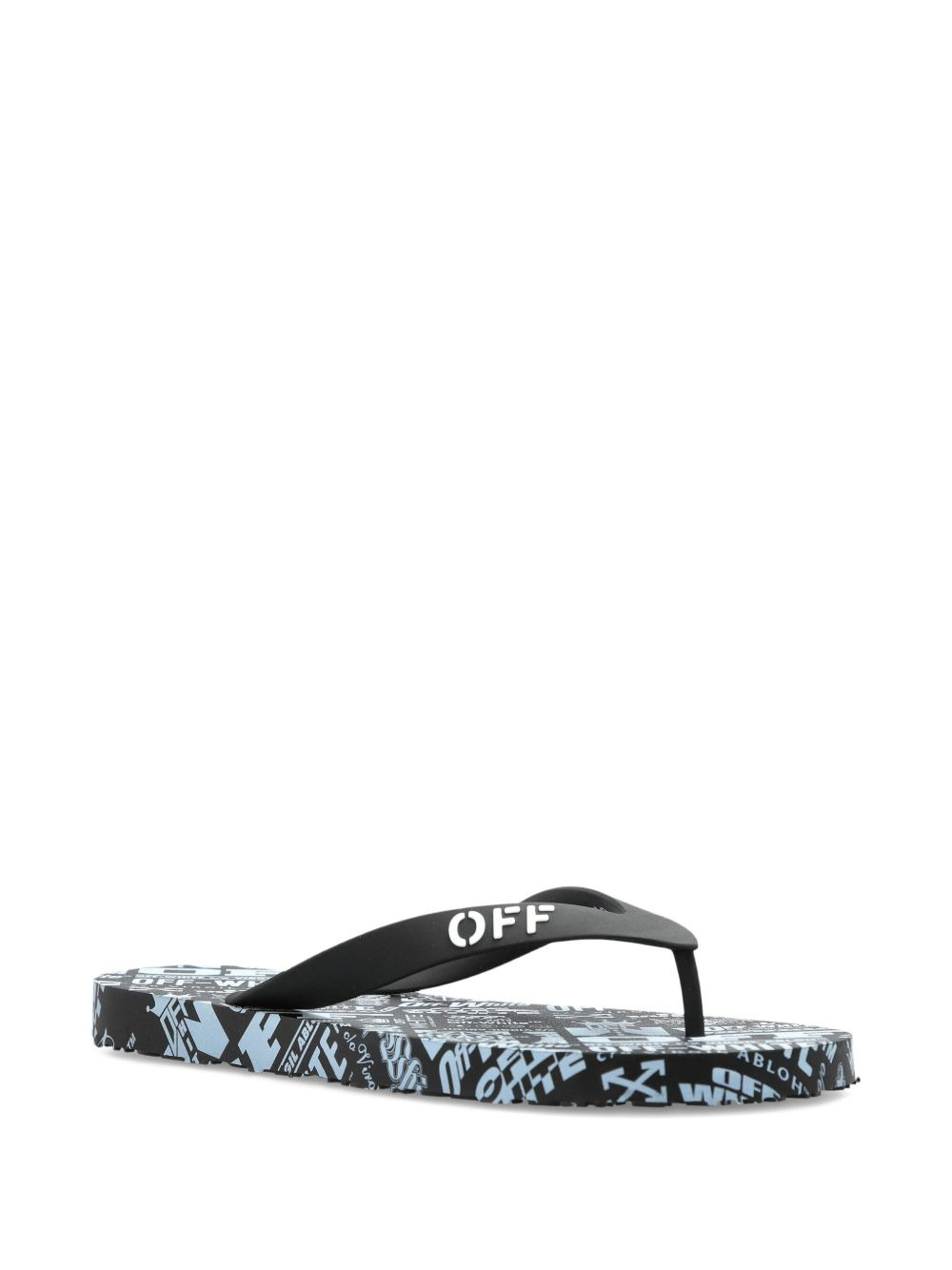 logo-print flip-flops - 2