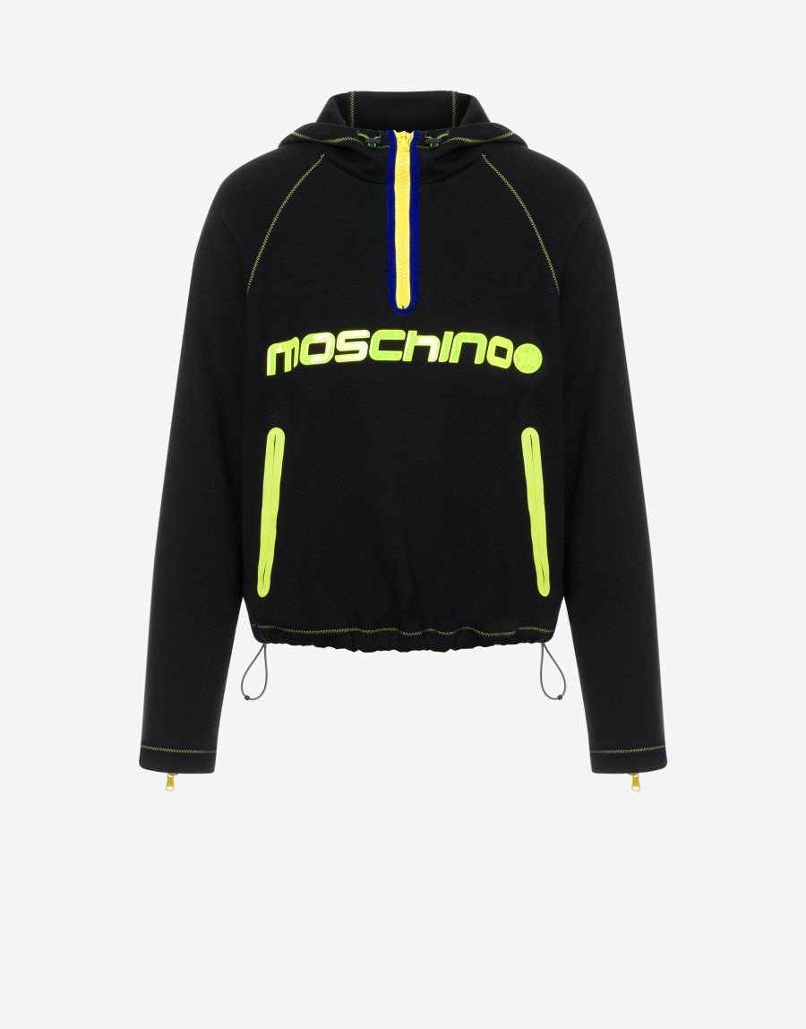 REFLECTIVE LOGO NEOPRENE SWEATSHIRT - 1