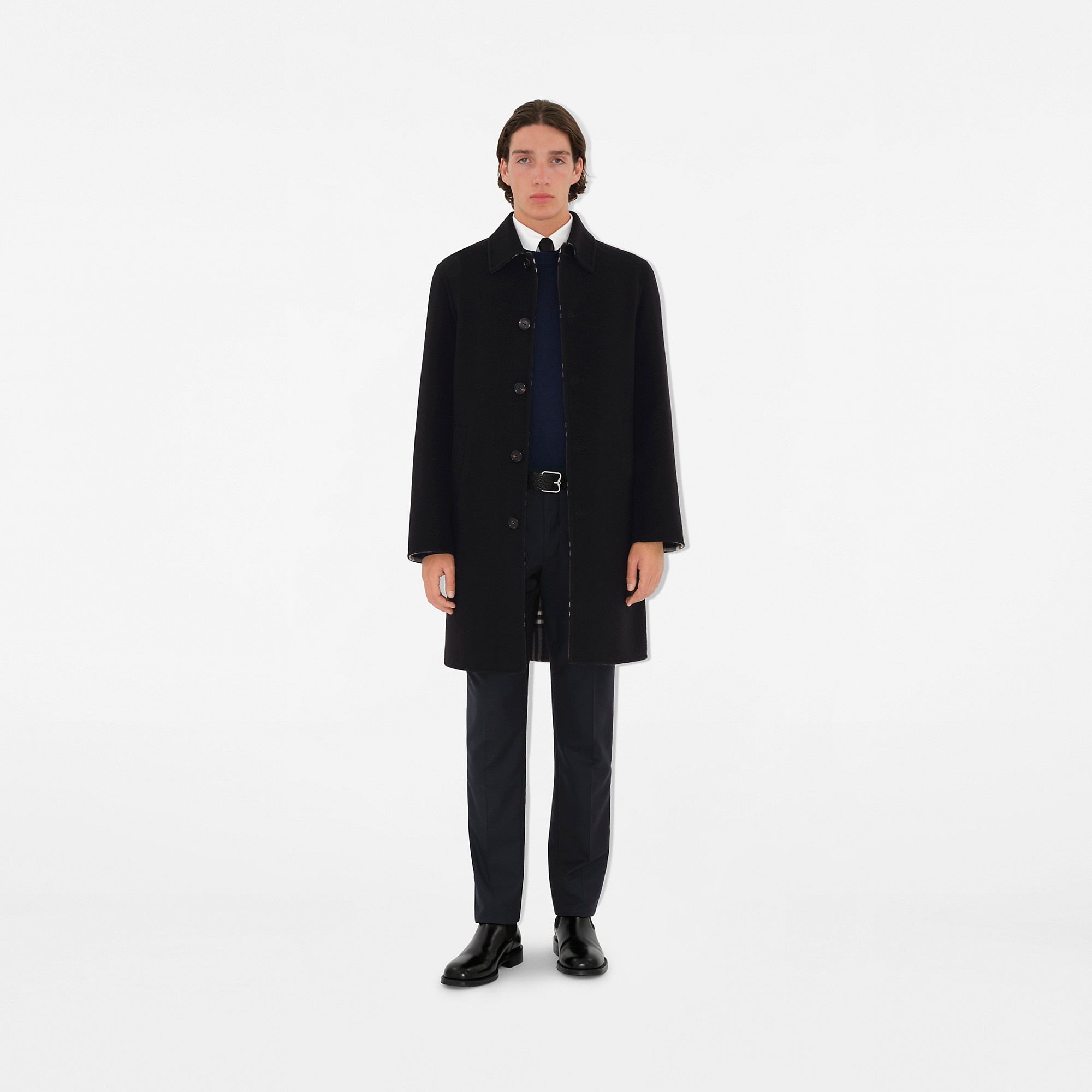 Mid-length Wool Car Coat - 2