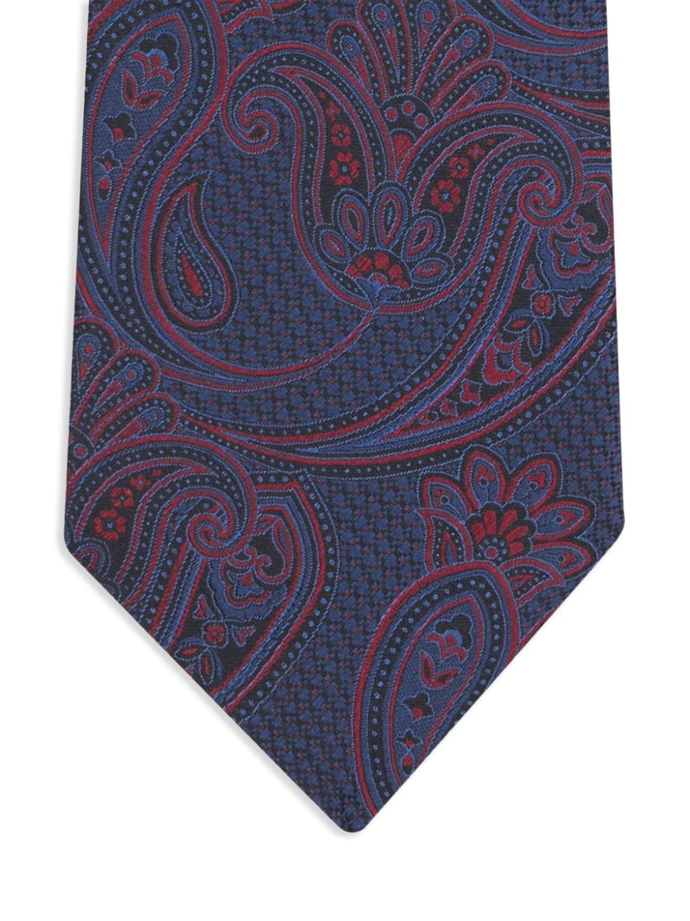 paisley-print silk tie - 2