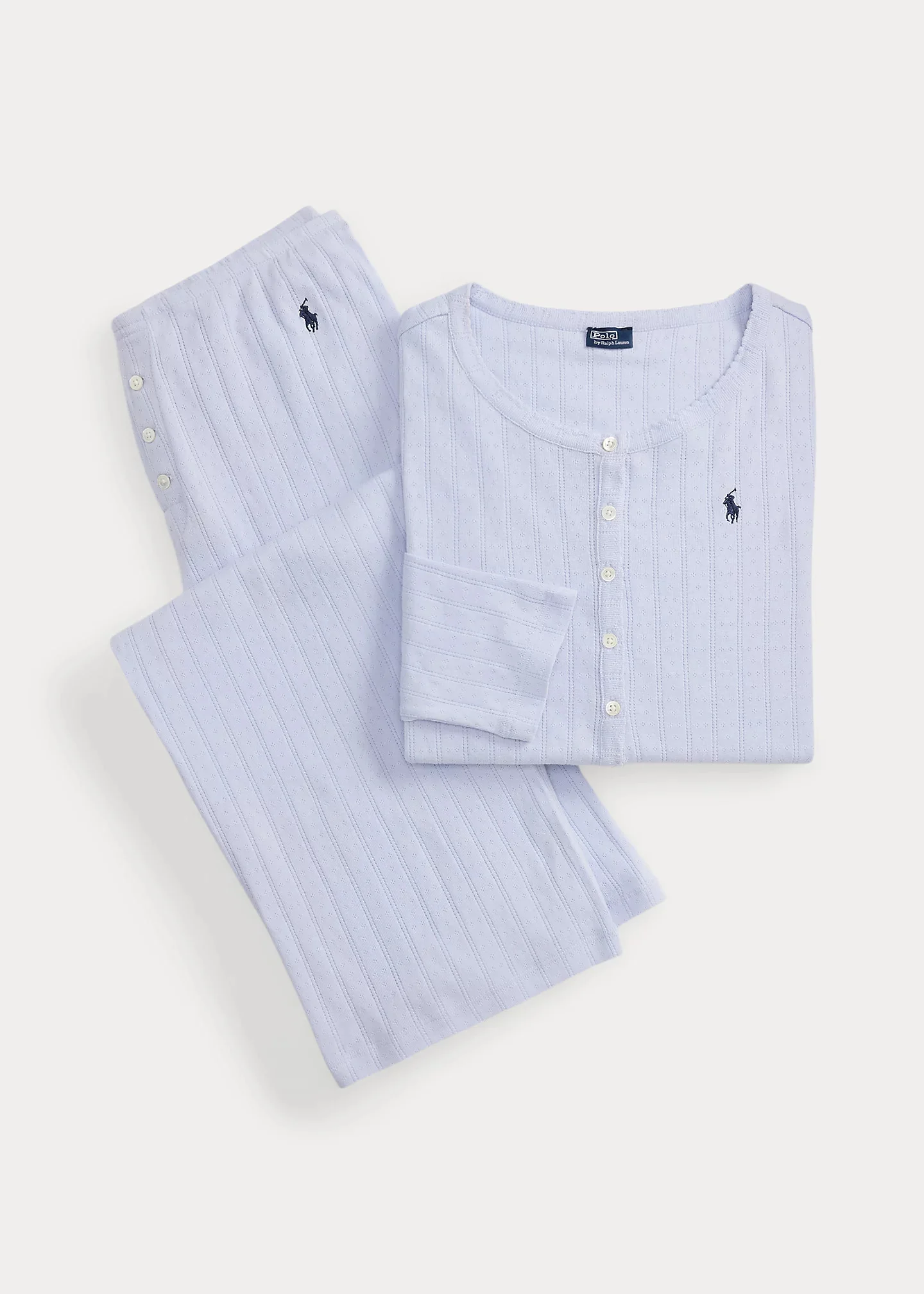 Pointelle Henley Pajama Set - 1