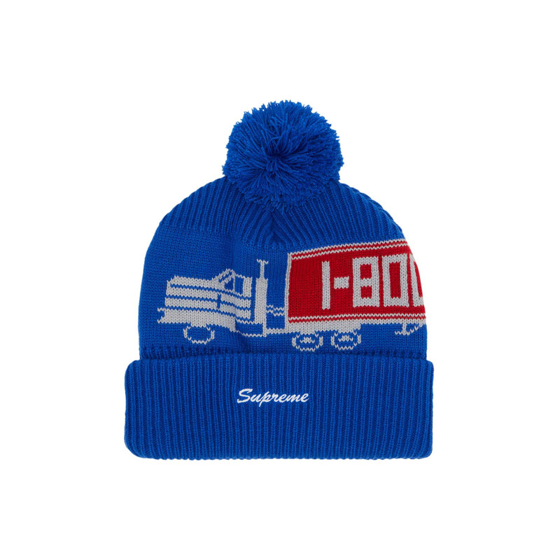대 18 휠러 Beanie '블루 이름 * - 1