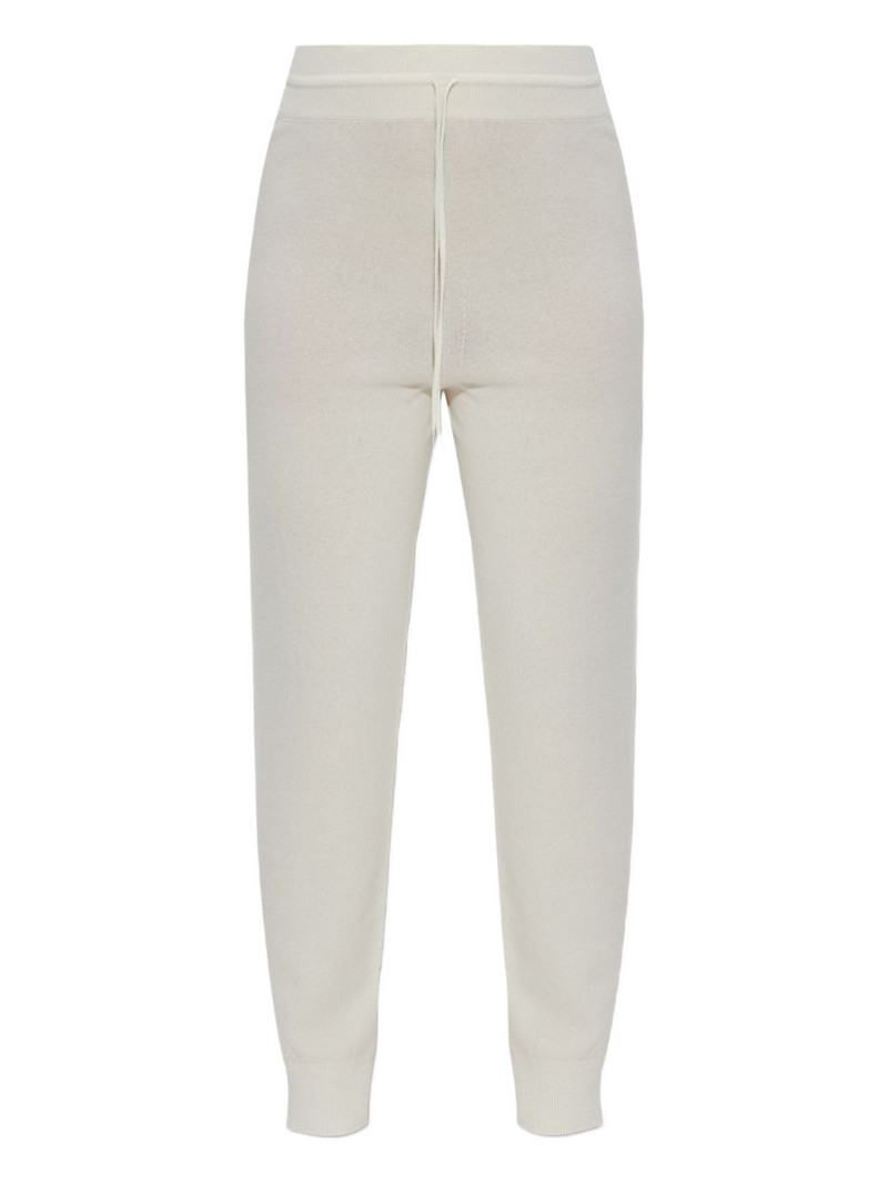 ribbed-knit drawstring trousers 1
