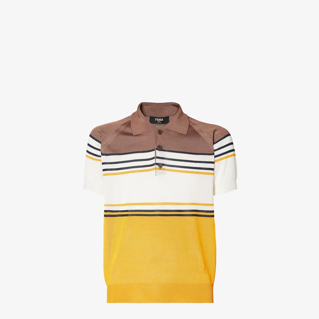 Polo shirt Multicolor striped viscose polo shirt - 1