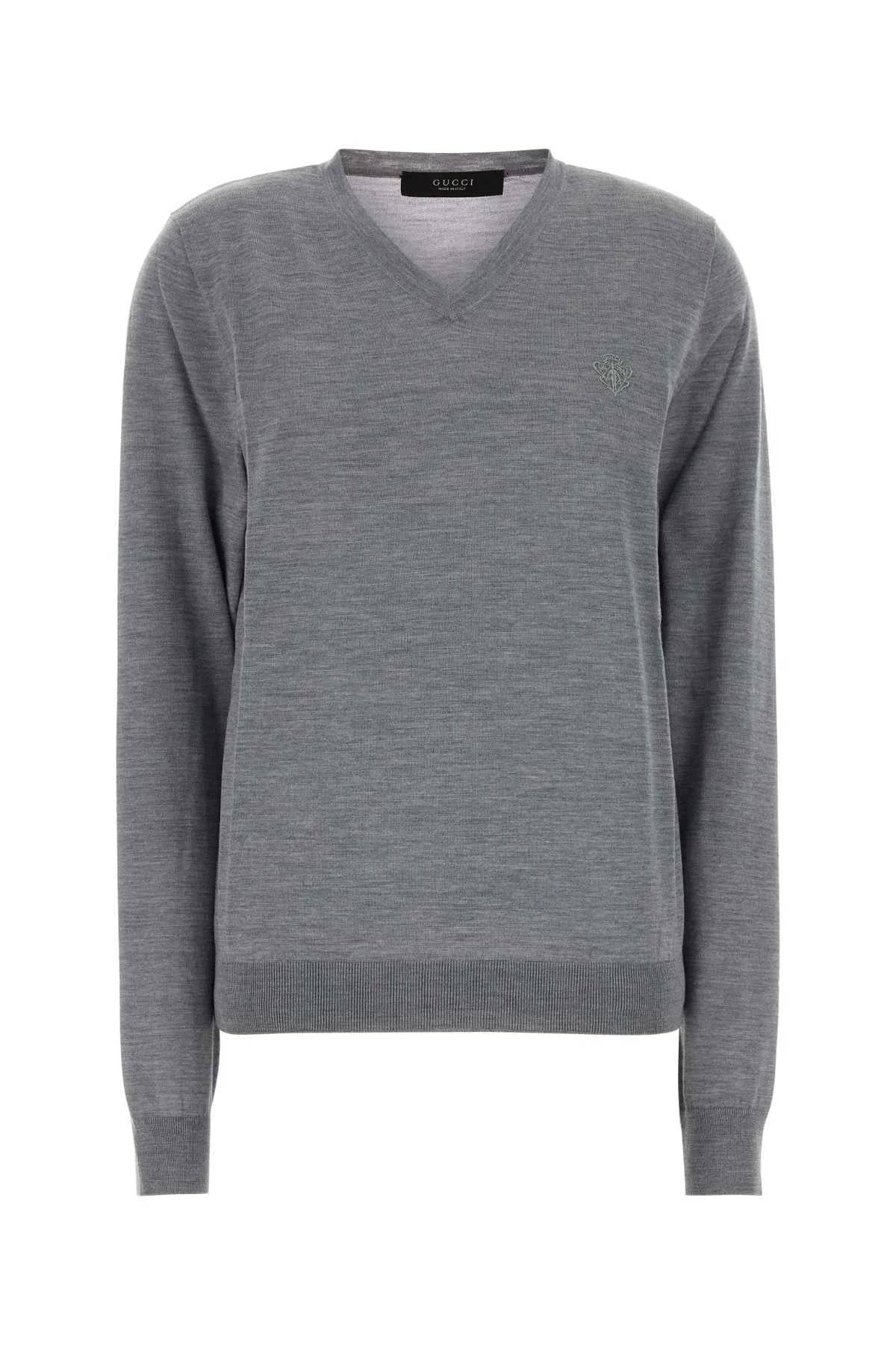 Gucci Women Grey Wool Sweater - 1