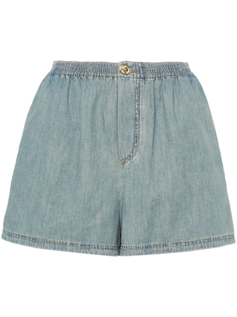 faded-denim shorts 1