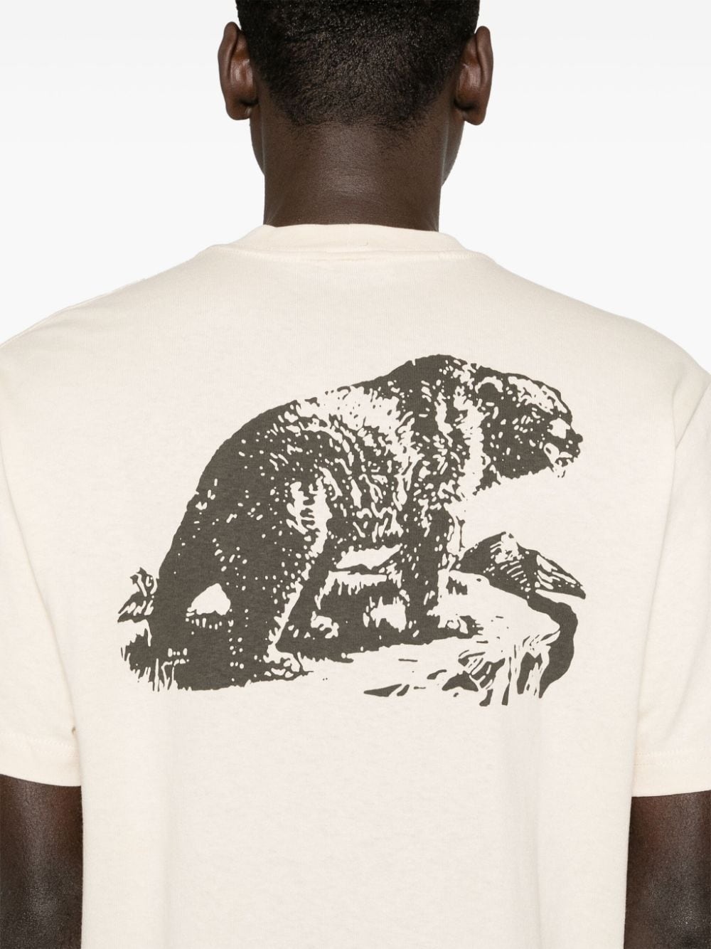 Bear-print cotton T-shirt - 5