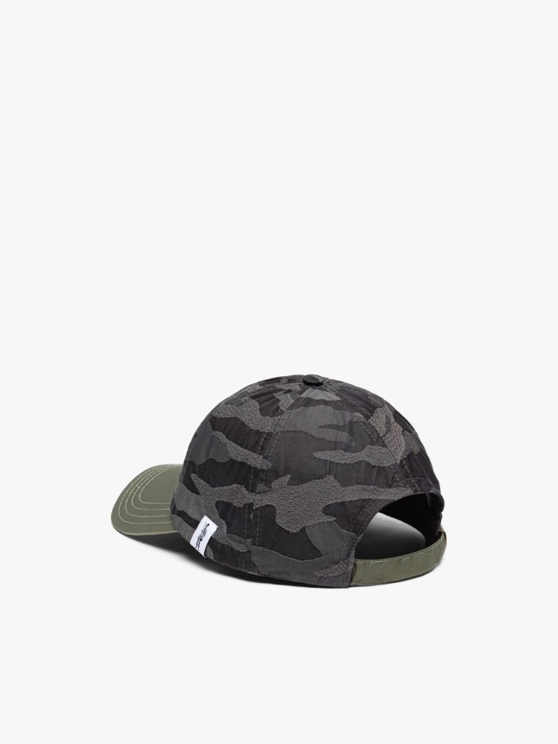 Mackintosh TIPPING BLACK CAMO NYLON BASEBALL CAP outlook