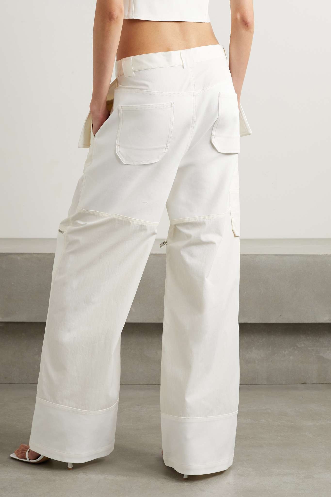 Dion Lee pocket-detail trousers - White