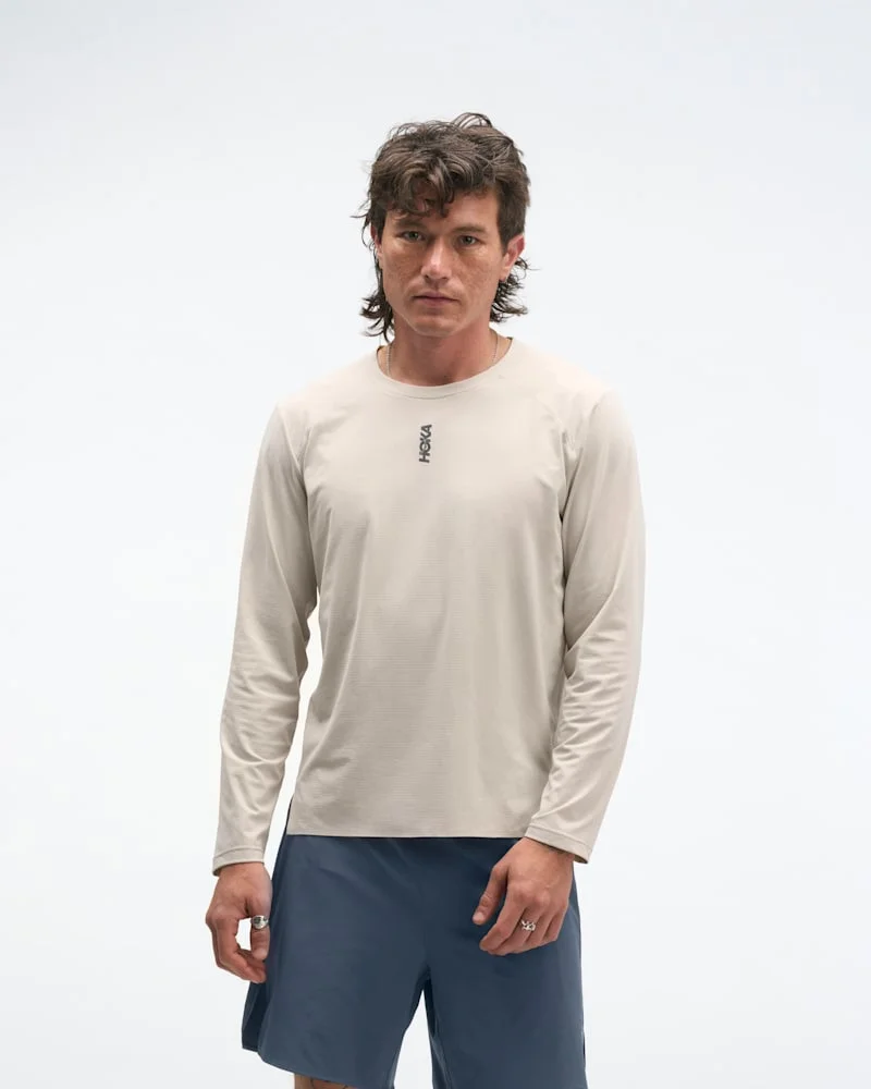 Men's EveryRun Long Sleeve Shirt in River Rock Grey - 1