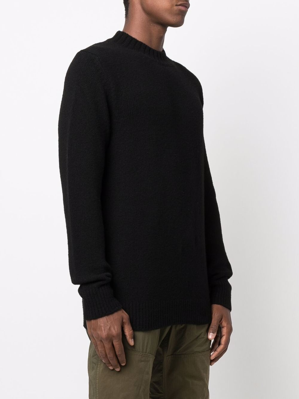 crew-neck knitted long-sleeve jumper - 3