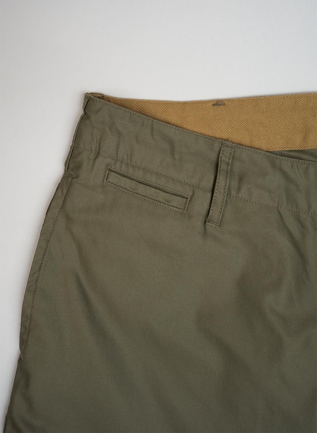 New Basic Chino Pant Moleskin in Green - 4