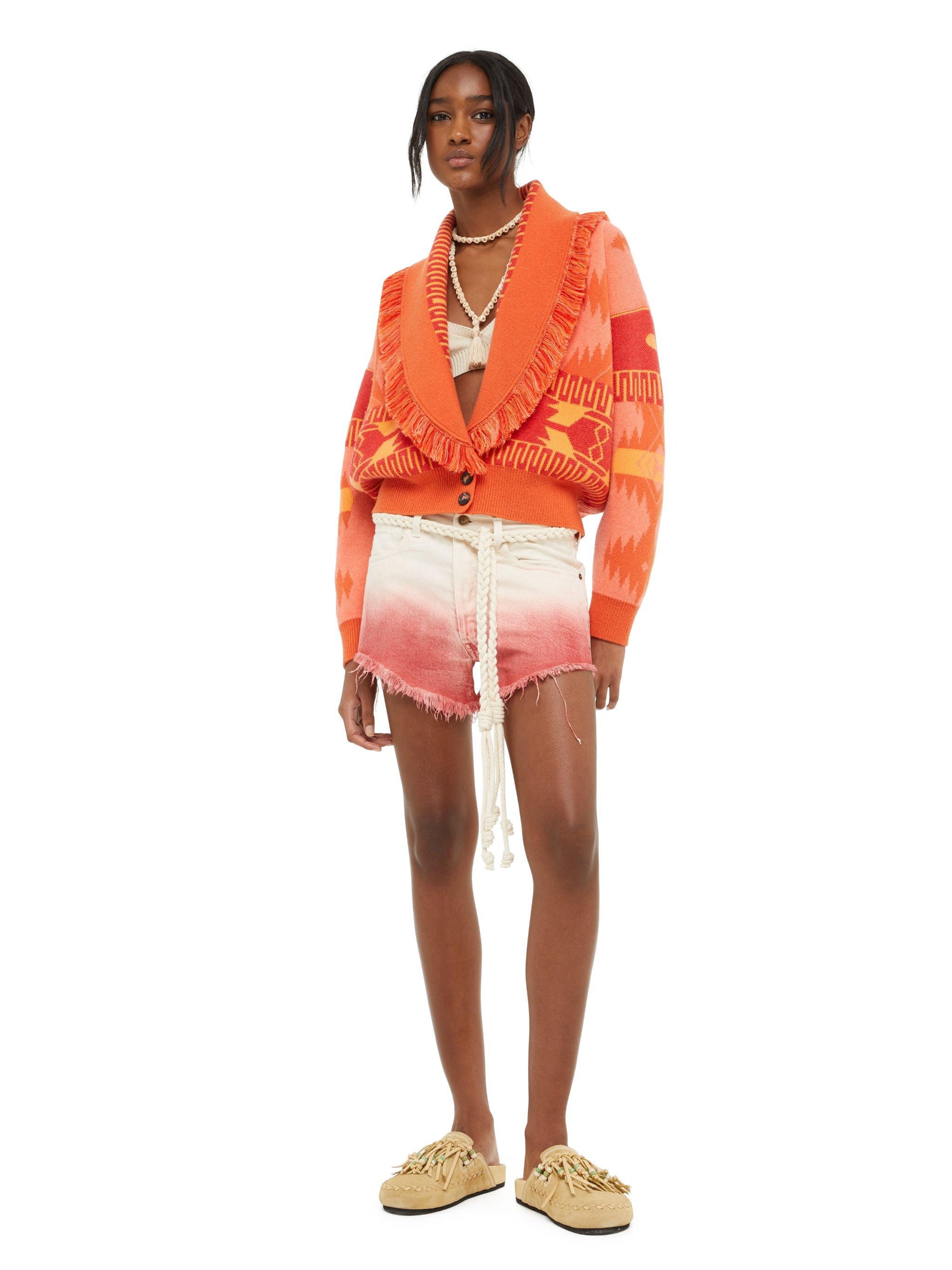 Bright Hues Denim Shorts - 3