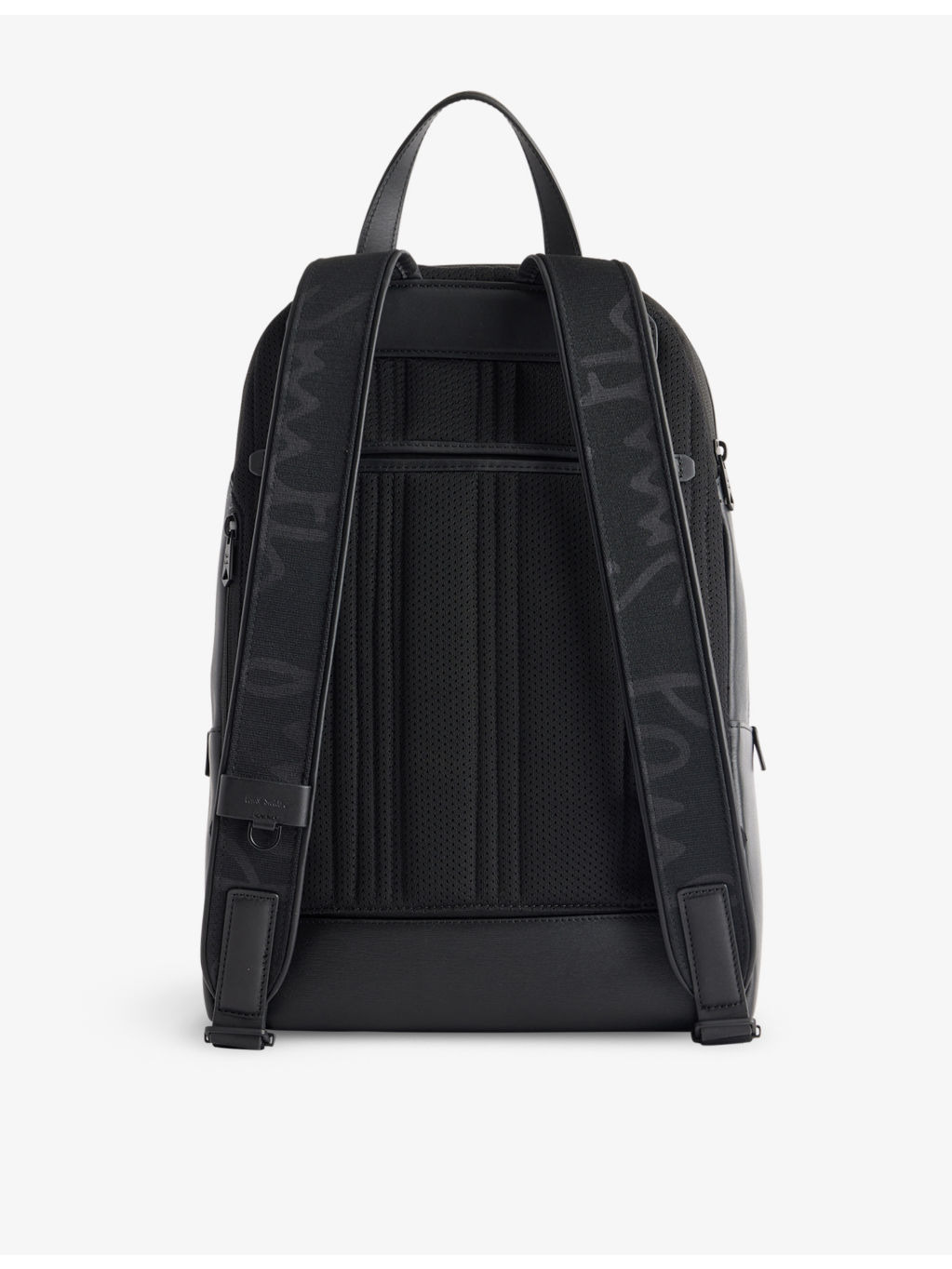 Embossed leather backpack - 5