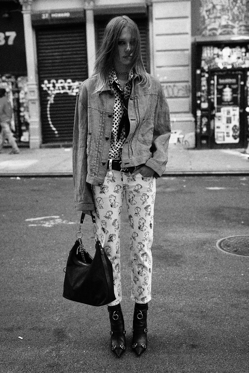 R13 RELAXED PLEATED TRUCKER JACKET outlook