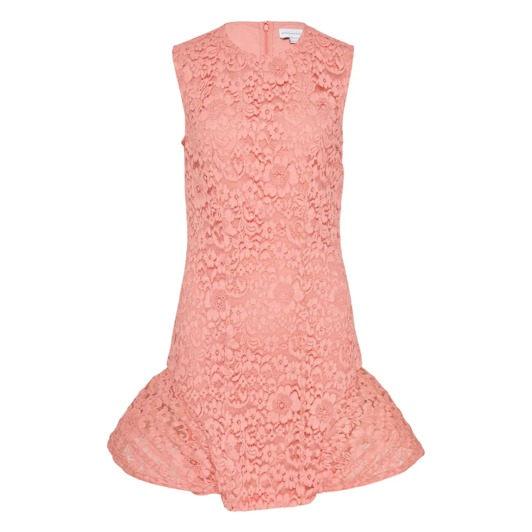Floral Lace Mini Dress - 1