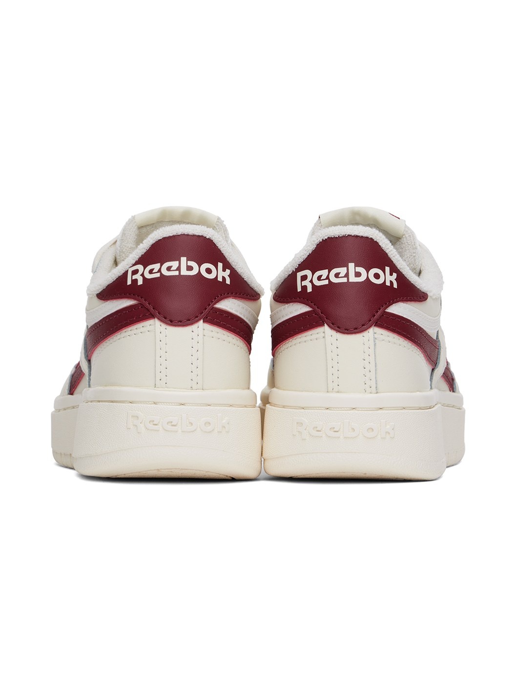 Off-White & Burgundy Club C Double Revenge Sneakers - 2