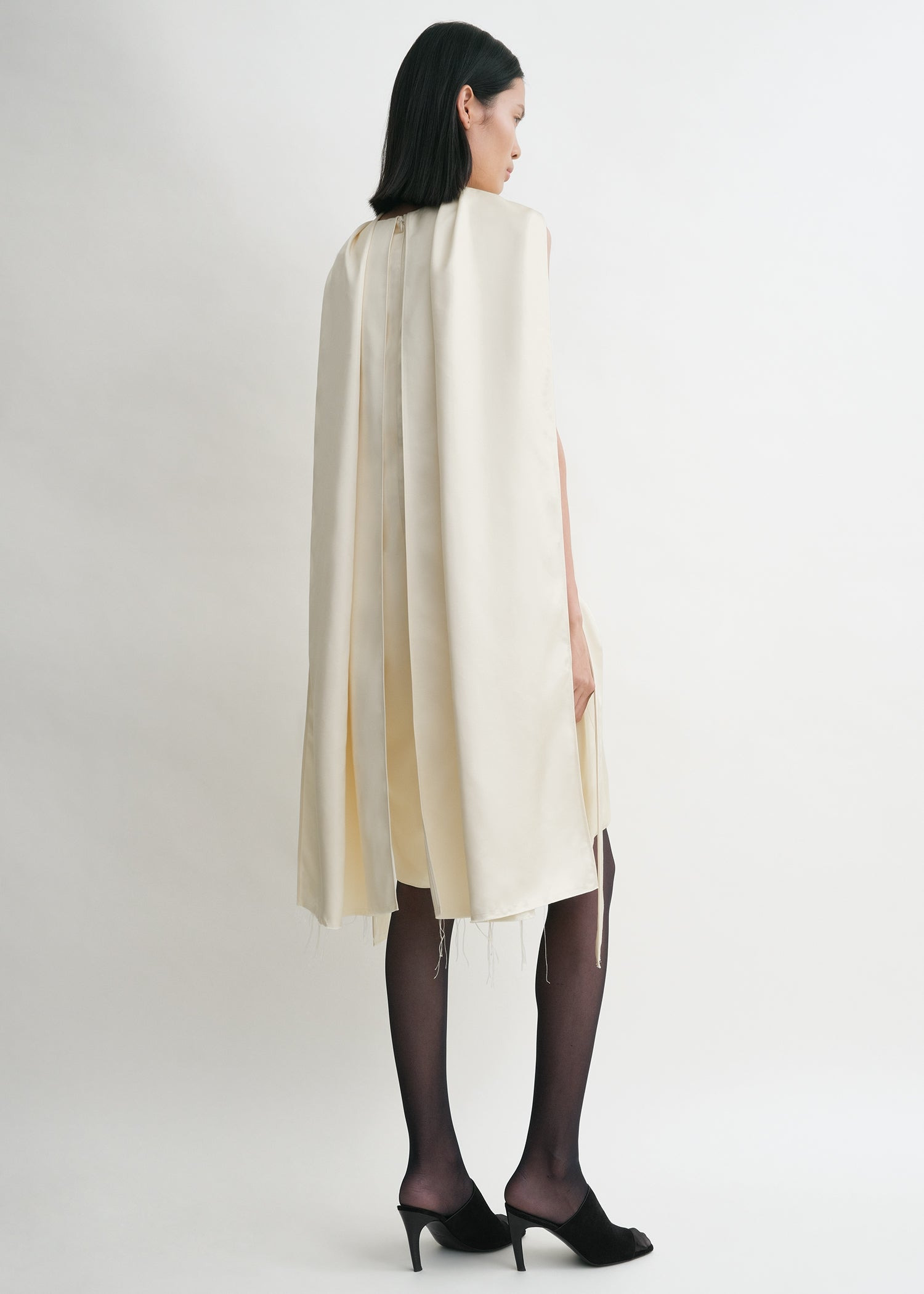 Cocoon scarf dress ecru - 4