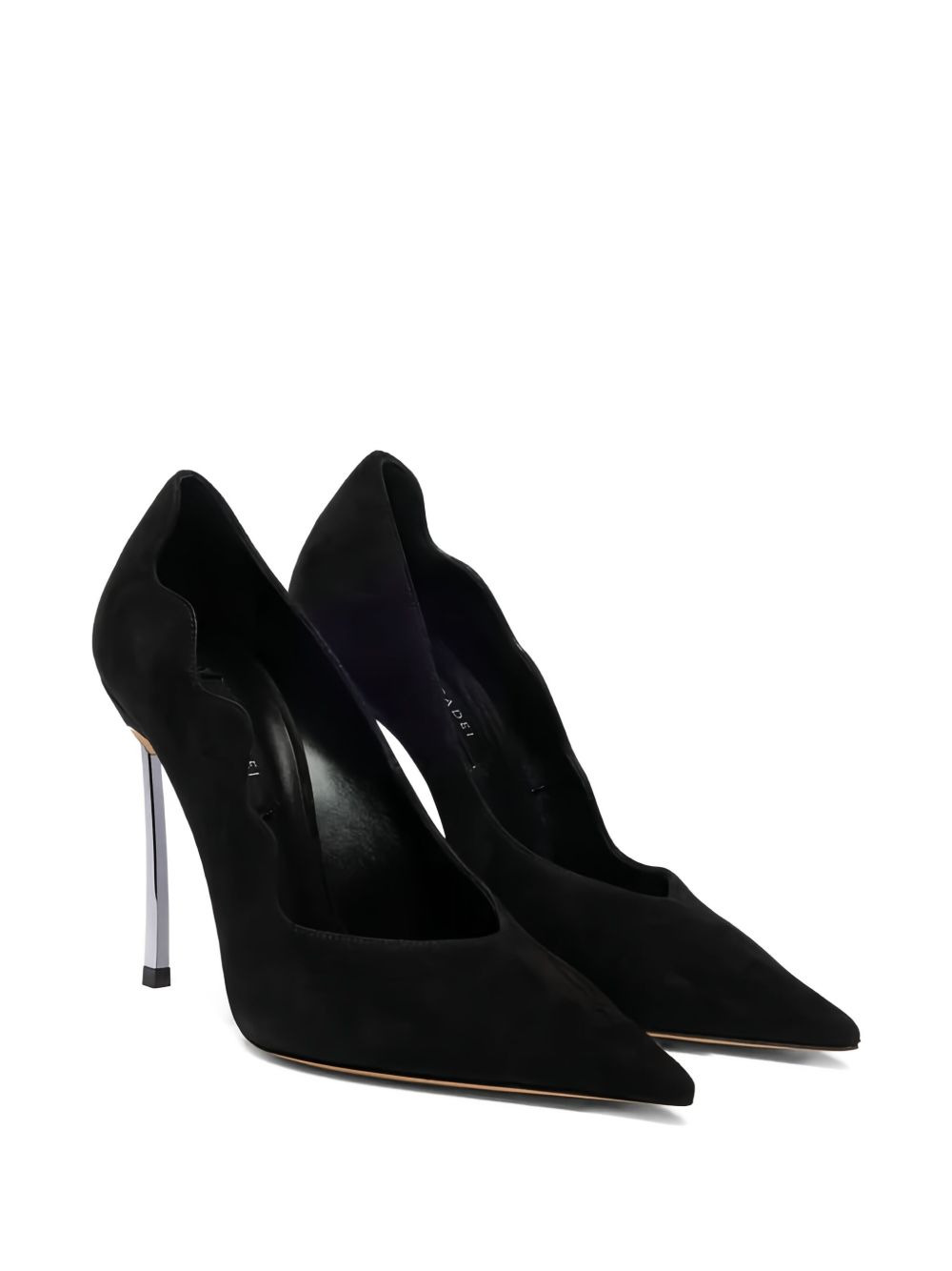 scalloped-edge pointed-toe pumps - 2
