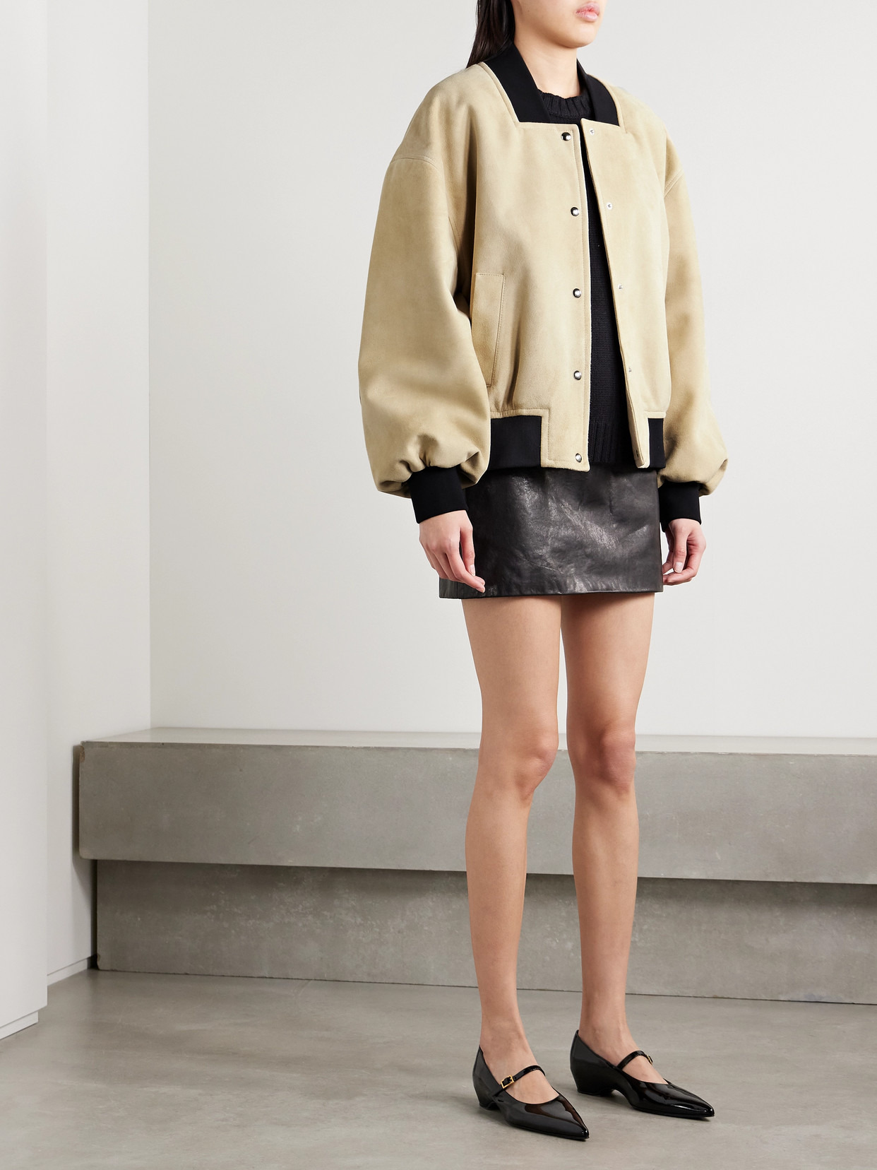Spence Suede Bomber Jacket - 2