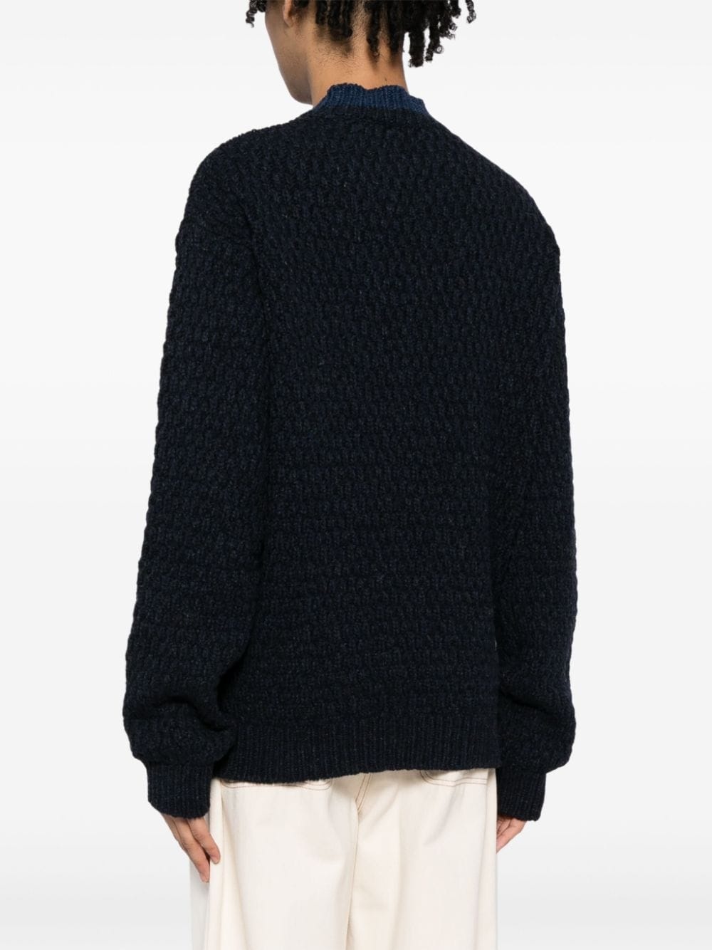 logo-knit crew-neck jumper - 4