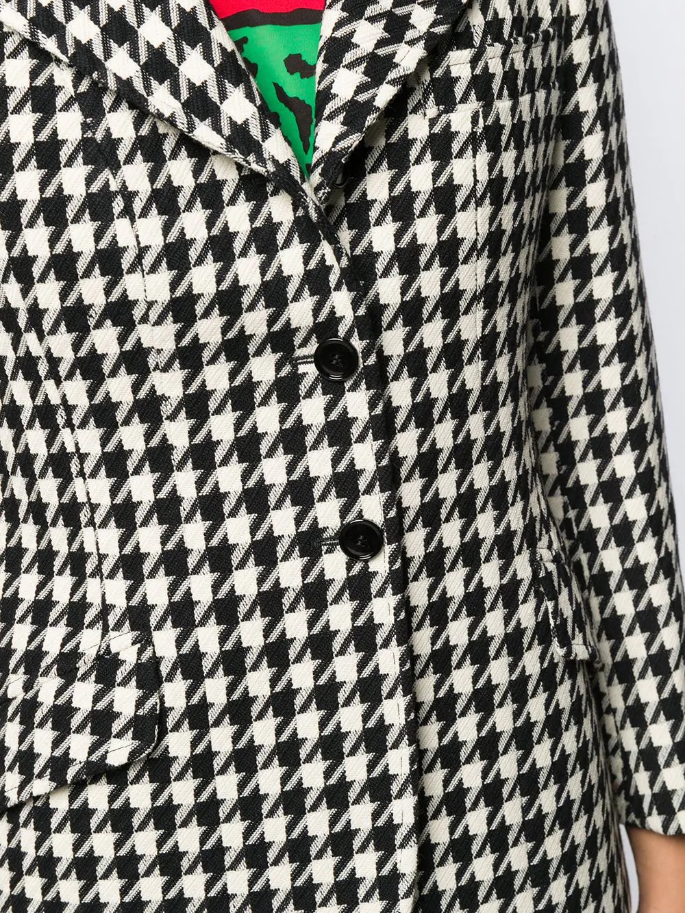 houndstooth-print blazer - 5