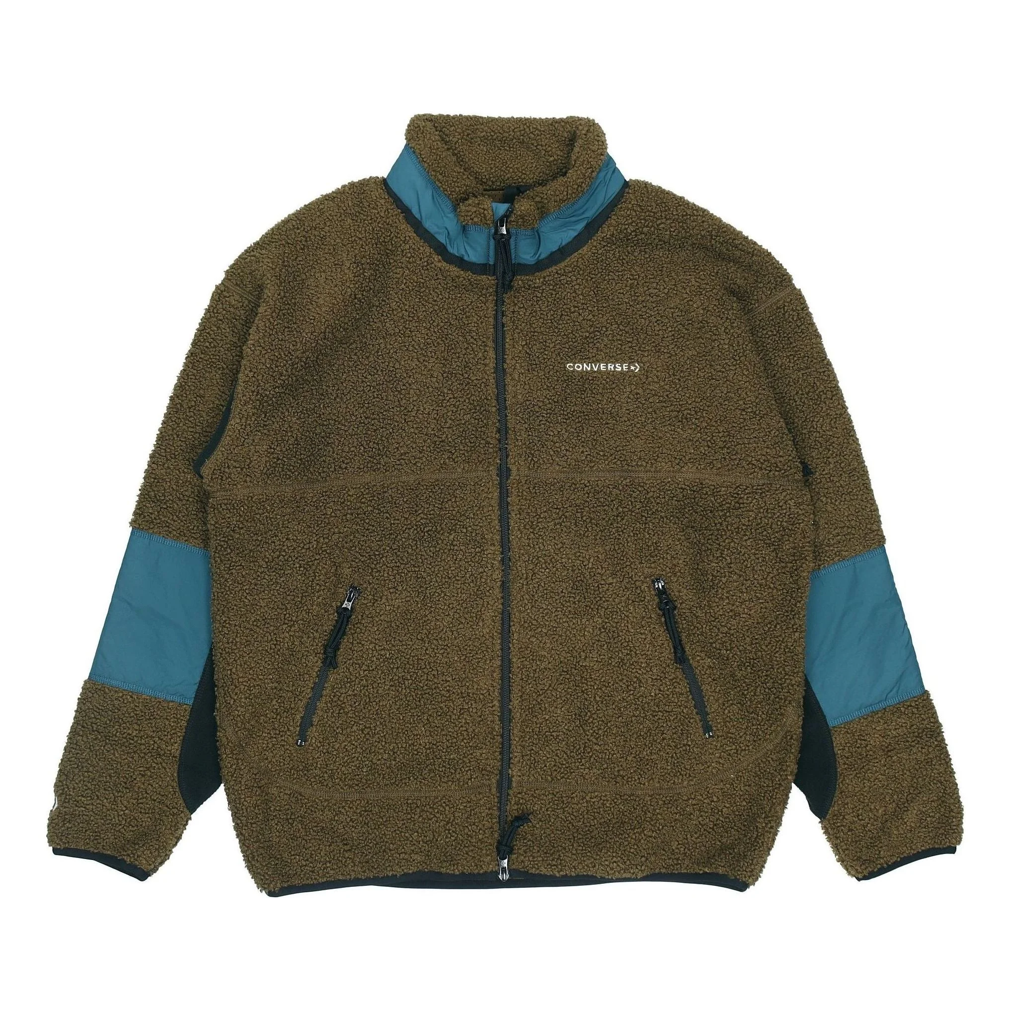 반대 극지 Fleece Sherpa 재킷 'Surplus Olive' 10018039-A03 - 1