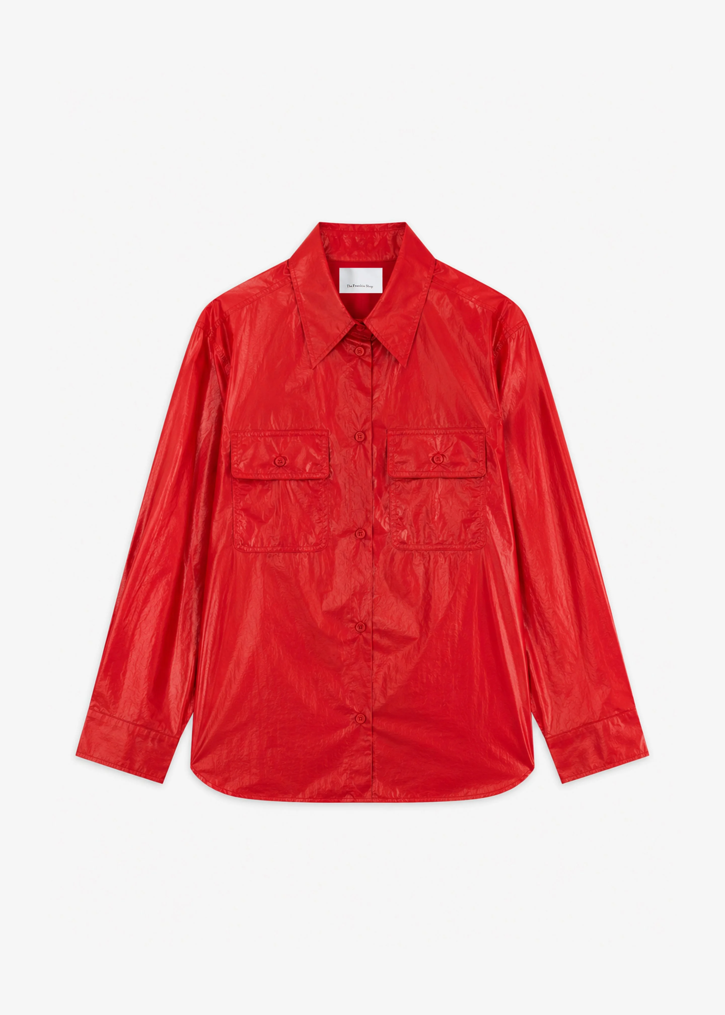 Laconi Lustrous Padded Shirt - Red - 1