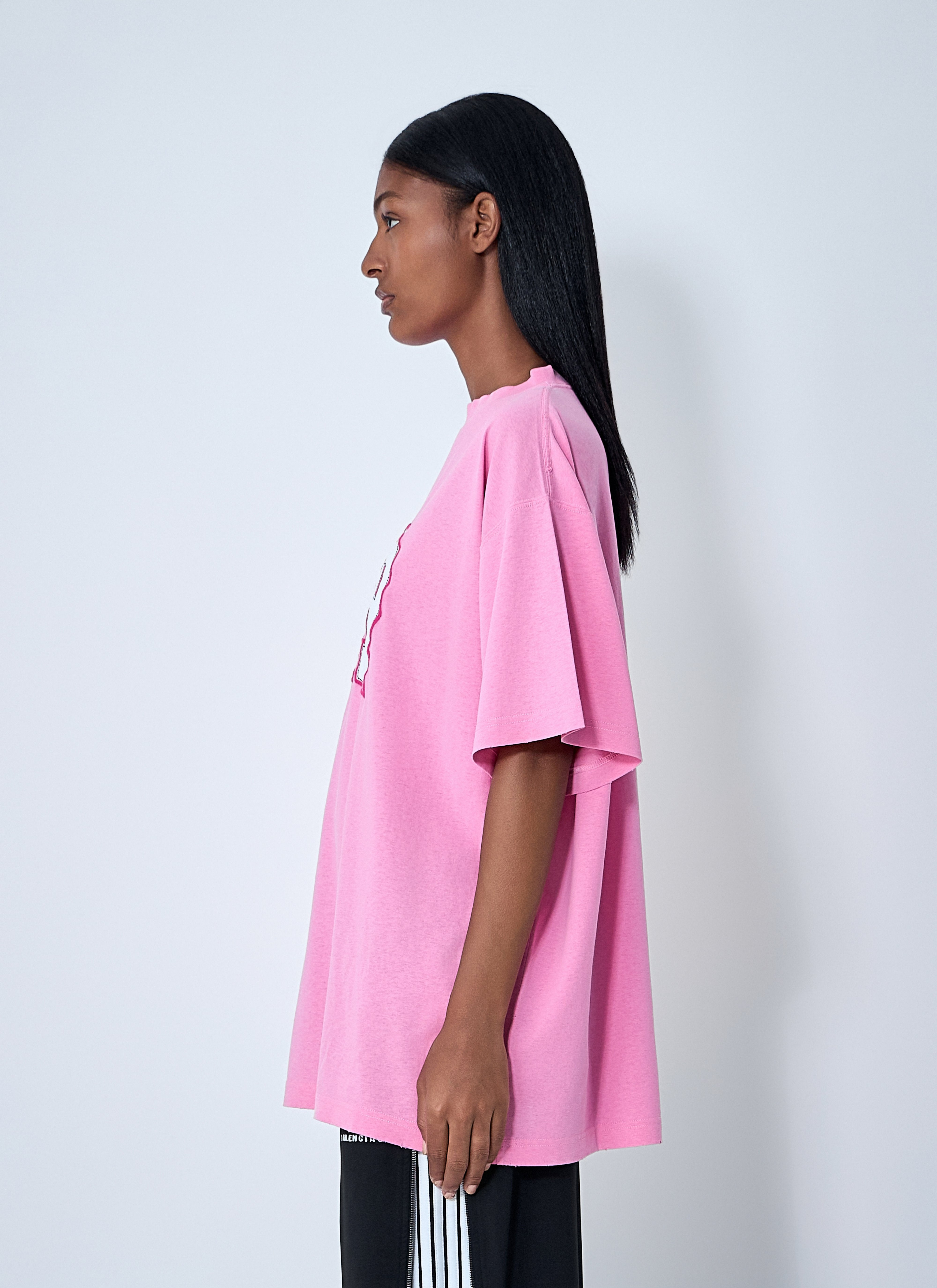 Balenciaga Women Logo Motif T-Shirt - 3