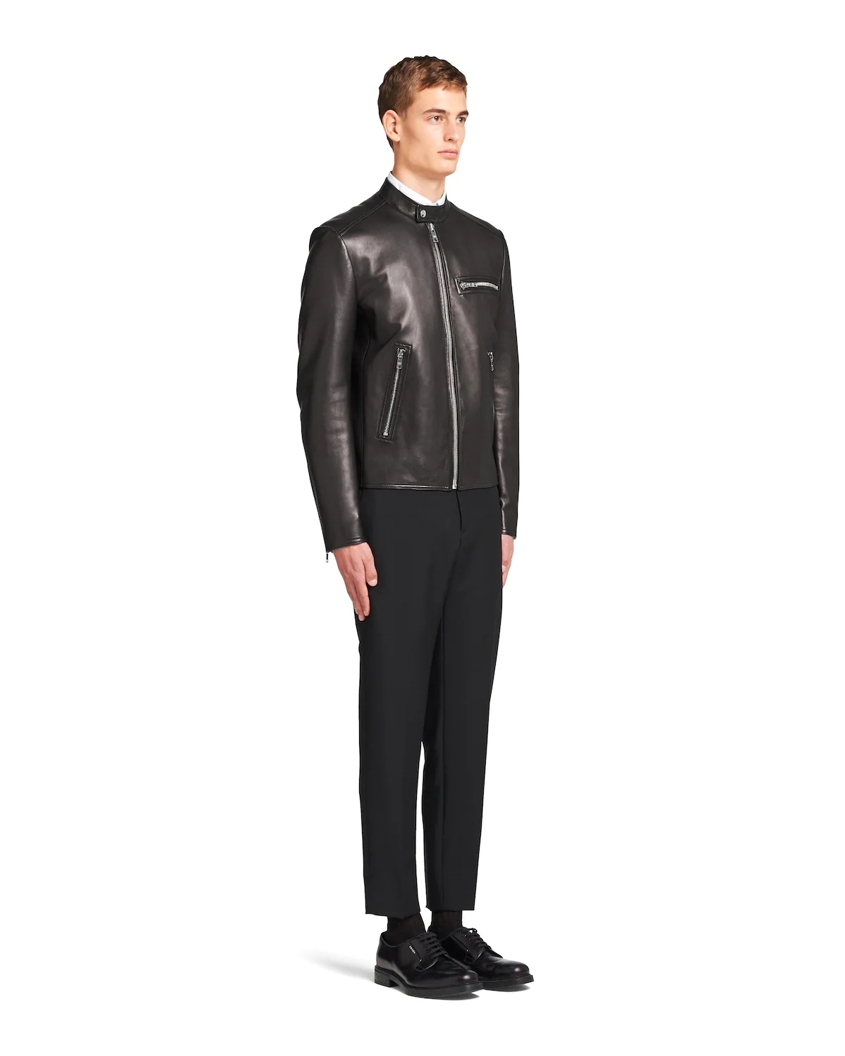 Plongé nappa leather biker jacket - 3