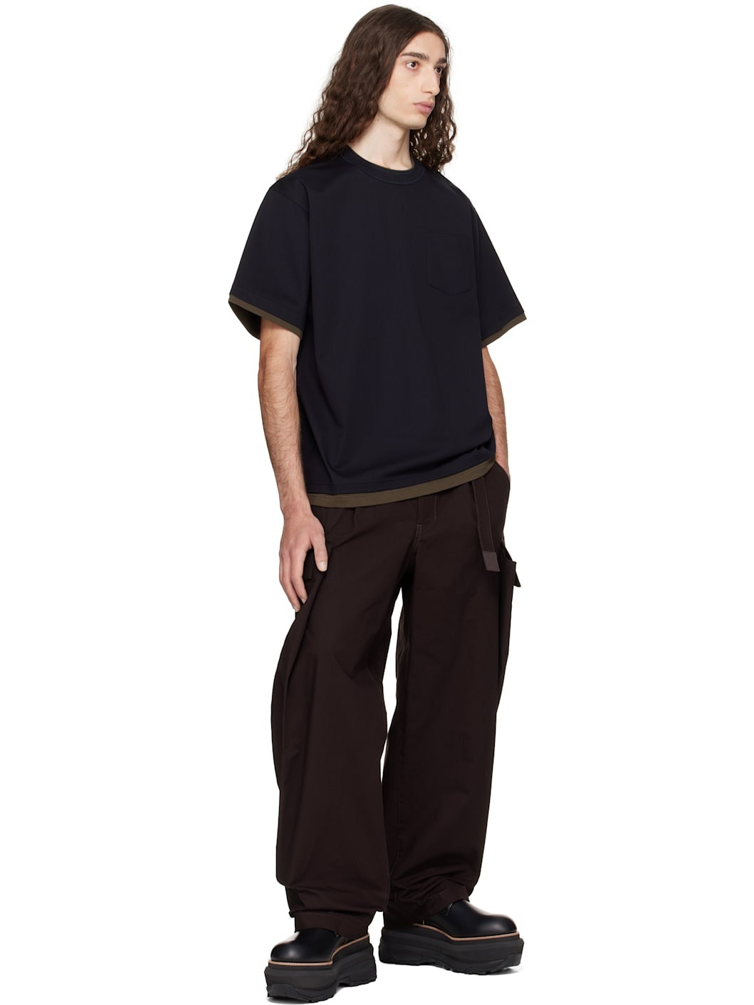 Navy Cotton Jersey T-shirt - 4