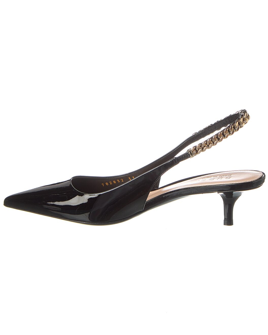 Gucci Signoria Patent Slingback Pump - 2
