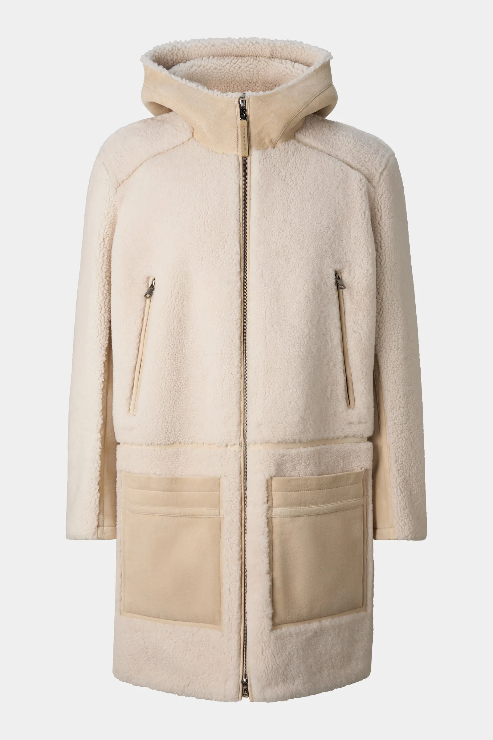 Soan Lambskin Coat in Beige/Camel - 1
