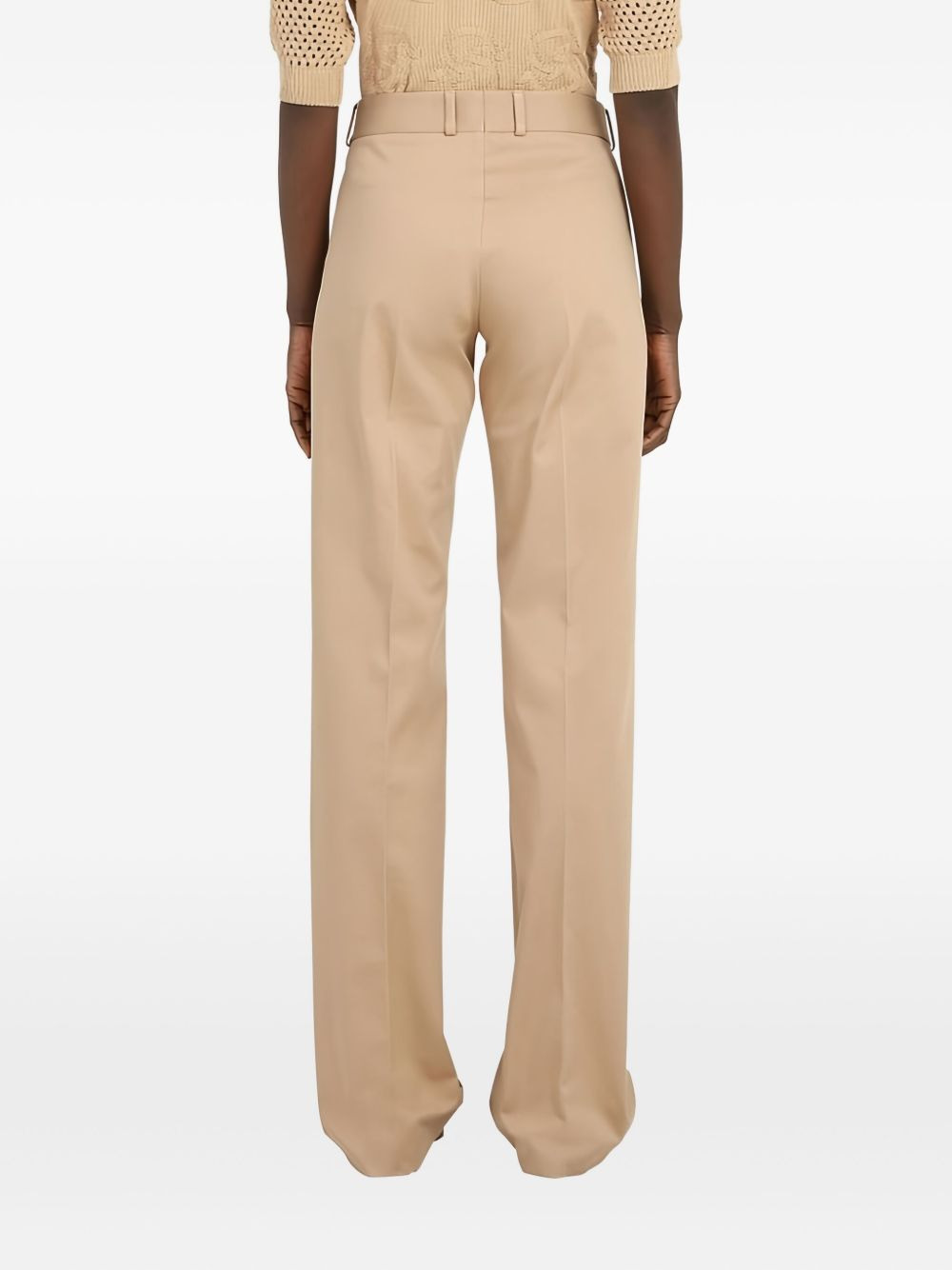 straight-leg cotton trousers - 5