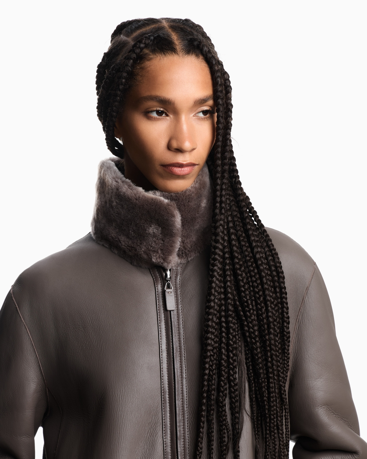 ASV REVERSIBLE COAT IN SPANISH MERINO SHEARLING LAMBSKIN - 5