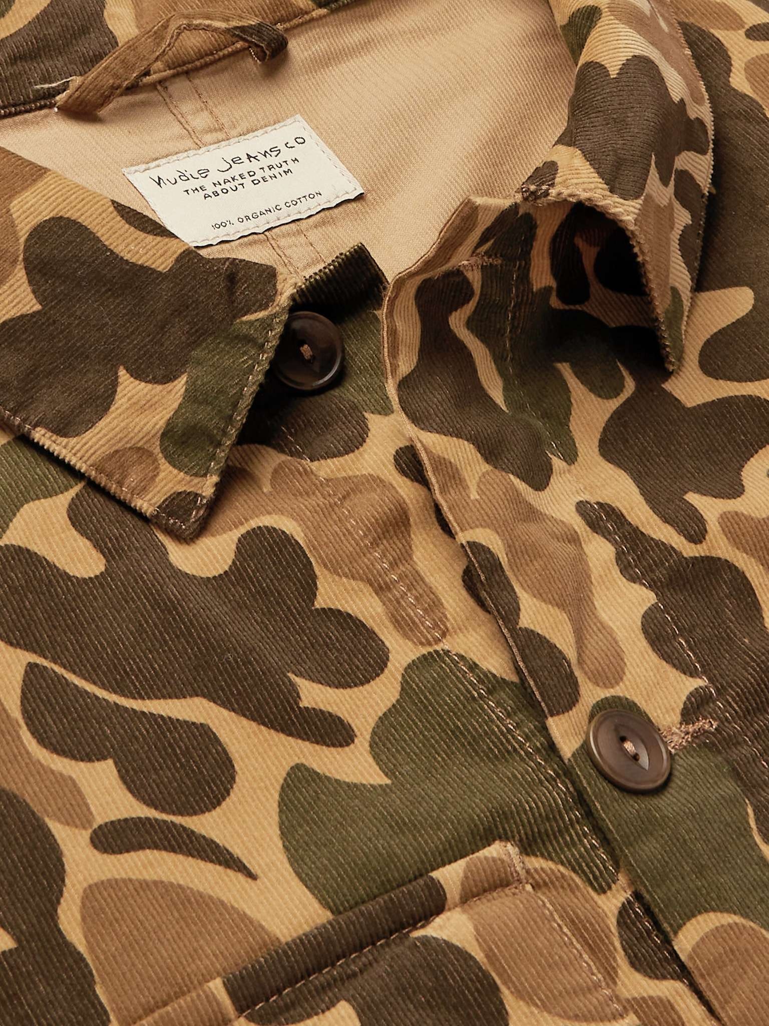 Colin Camouflage-Print Organic Cotton-Corduroy Overshirt - 5