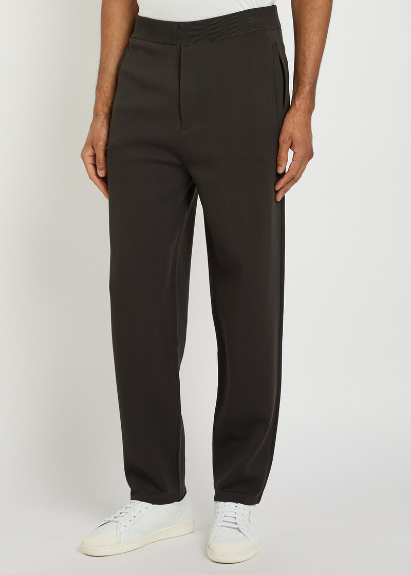 EMPORIO ARMANI Emporio Armani Tapered Fine-knit Sweatpants outlook