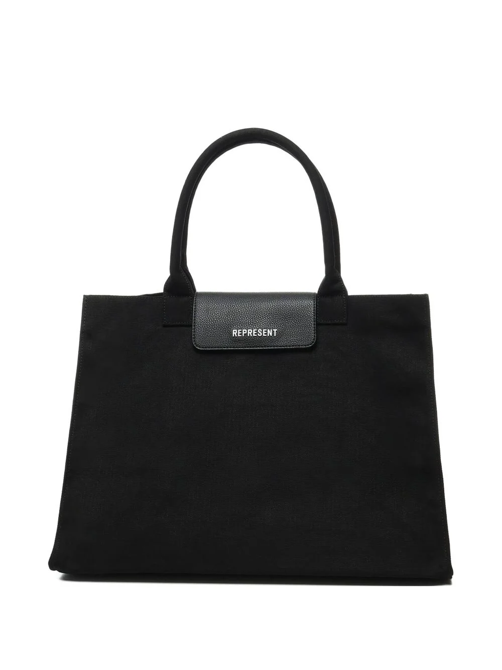 logo-detail canvas tote bag - 1