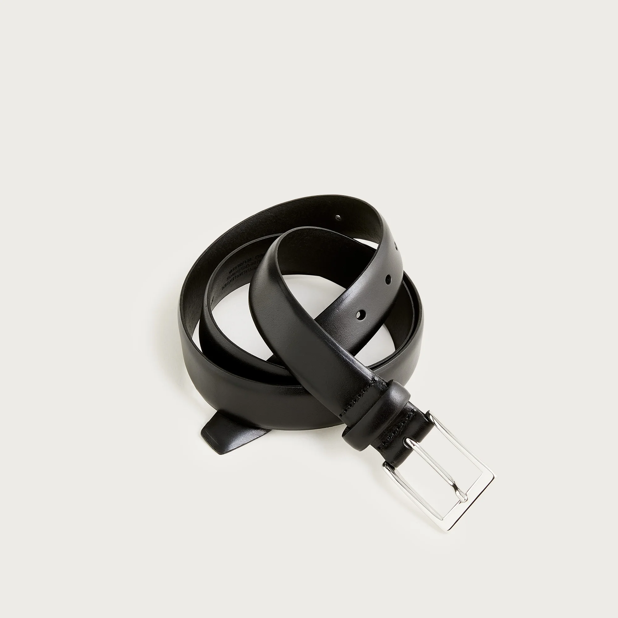 Italian leather dress belt - 1