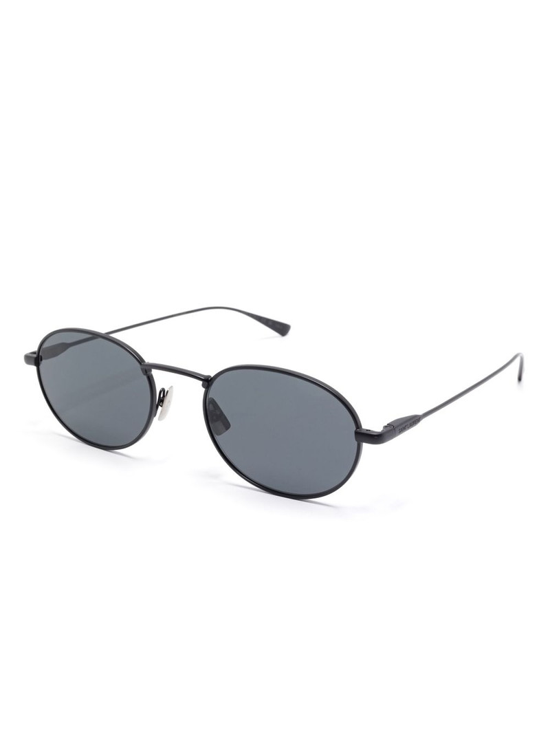 SAINT LAURENT oval-frame sunglasses outlook